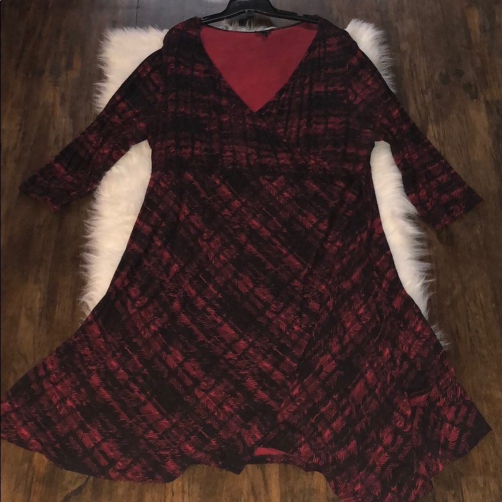 Torrid Red Wrap Dress